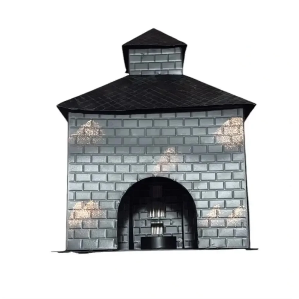 Pottery Barn Black Halloween Haunted House Metal Spooky